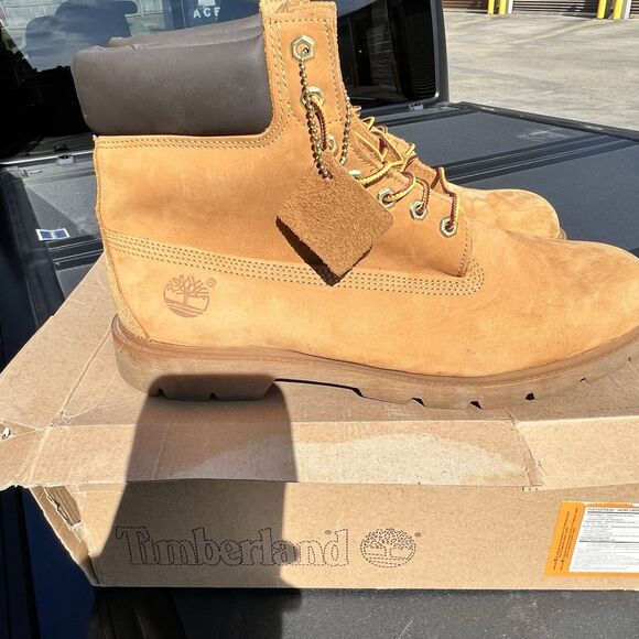 Timberland Boots Premium 6” Wheat Nubuck Waterproof 18094 Leather Work Men’s 13 main image 5